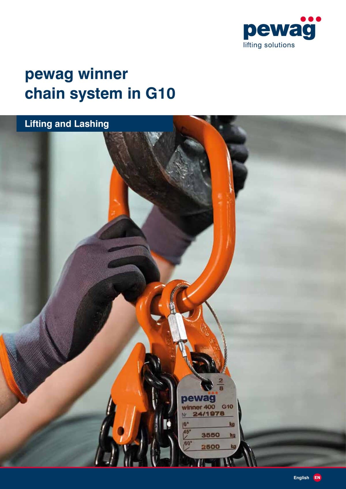 Pewag G100 Lifting & Lashing Catalogue – Grade 100 Chain & Components