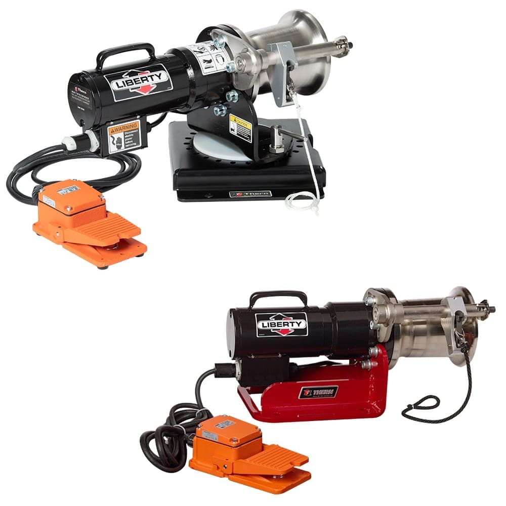 Portable Capstan Winch with Swivel Base