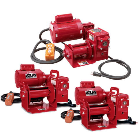 Series 4WP2 Atlas Worm Gear Portable Power Winch