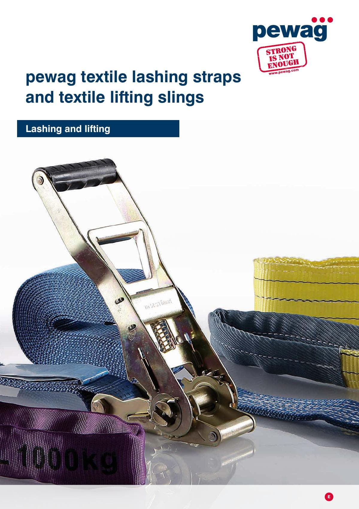 Pewag Textile Lifting & Lashing Catalogue – Round Slings / Webbing Slings & Lashing Straps